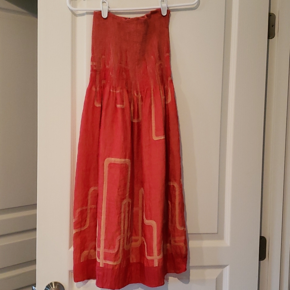 Strapless summer dress